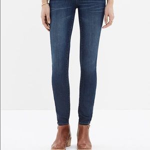 Madewell 9” High Rise Skinny Jean Dark Wash